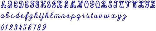 No63 Upright Script